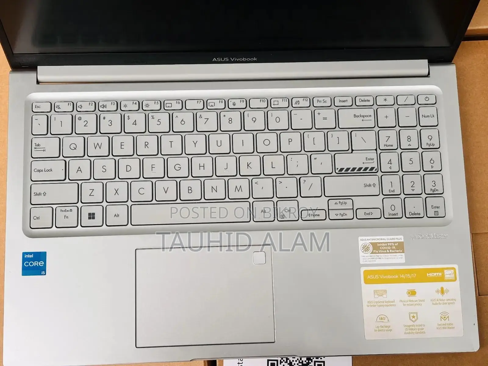 Laptop Asus Vivobook 15 16GB Intel Core i5 SSD 512GB