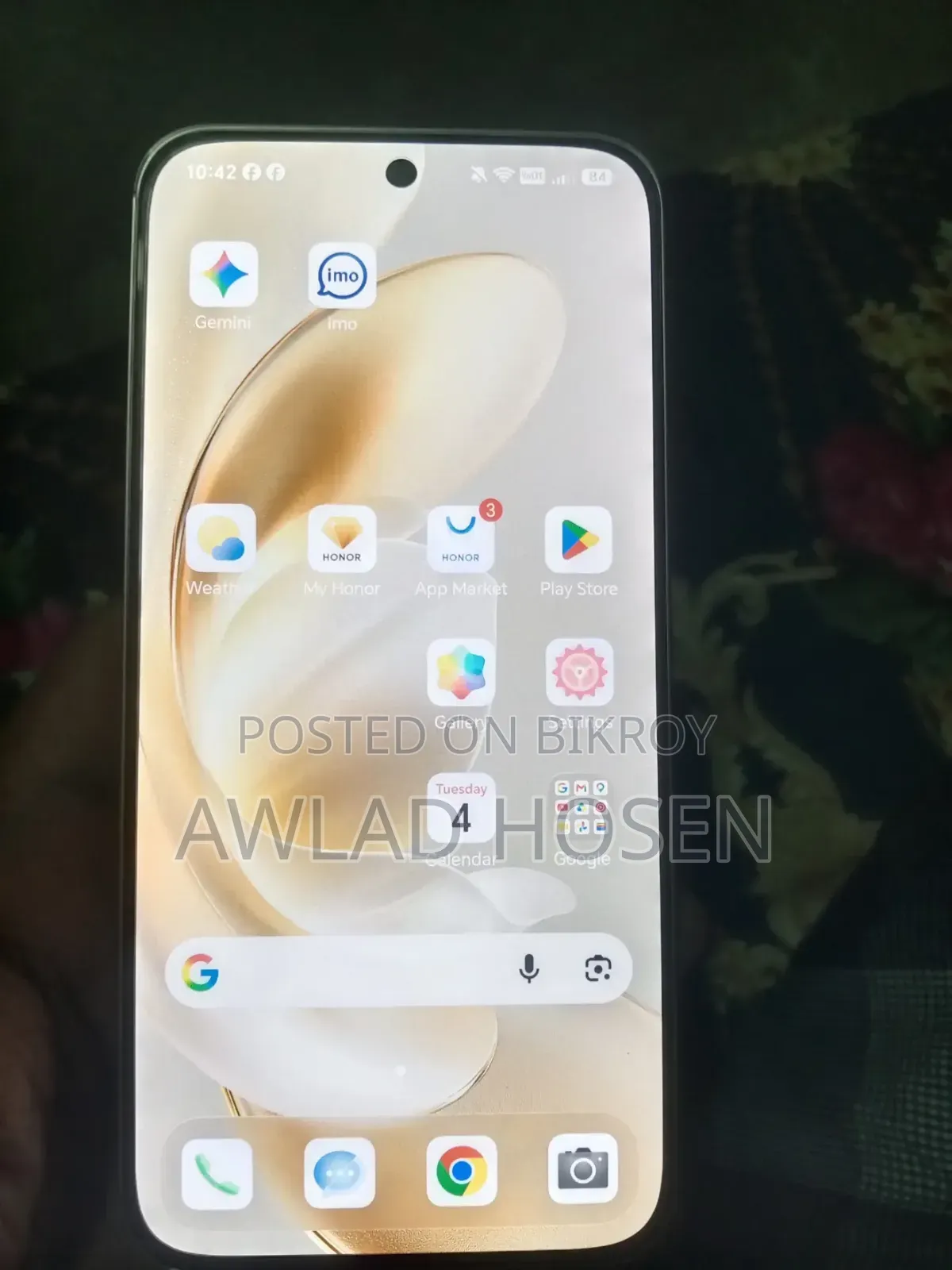 অনার ৪০০ ২৫৬ জিবি রোজ গোল্ড