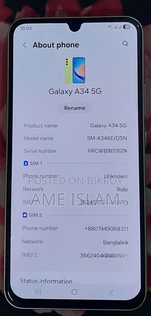Samsung Galaxy A34 5G 128 GB Rose Gold