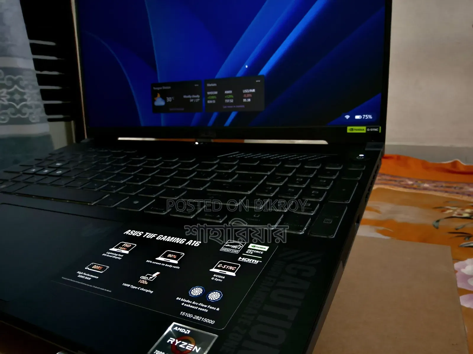 Laptop ASUS Tuf Gaming A16 16gb Amd Ryzen 5 SSD 512gb