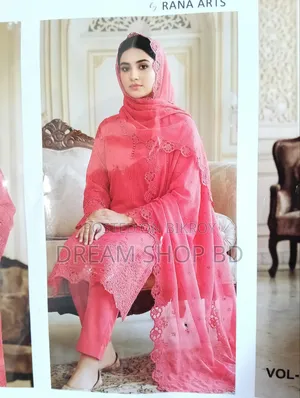 হাতে সেলাই করা সুতির ৩ পিস