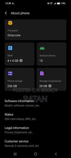 Vivo Y04 256 GB Black