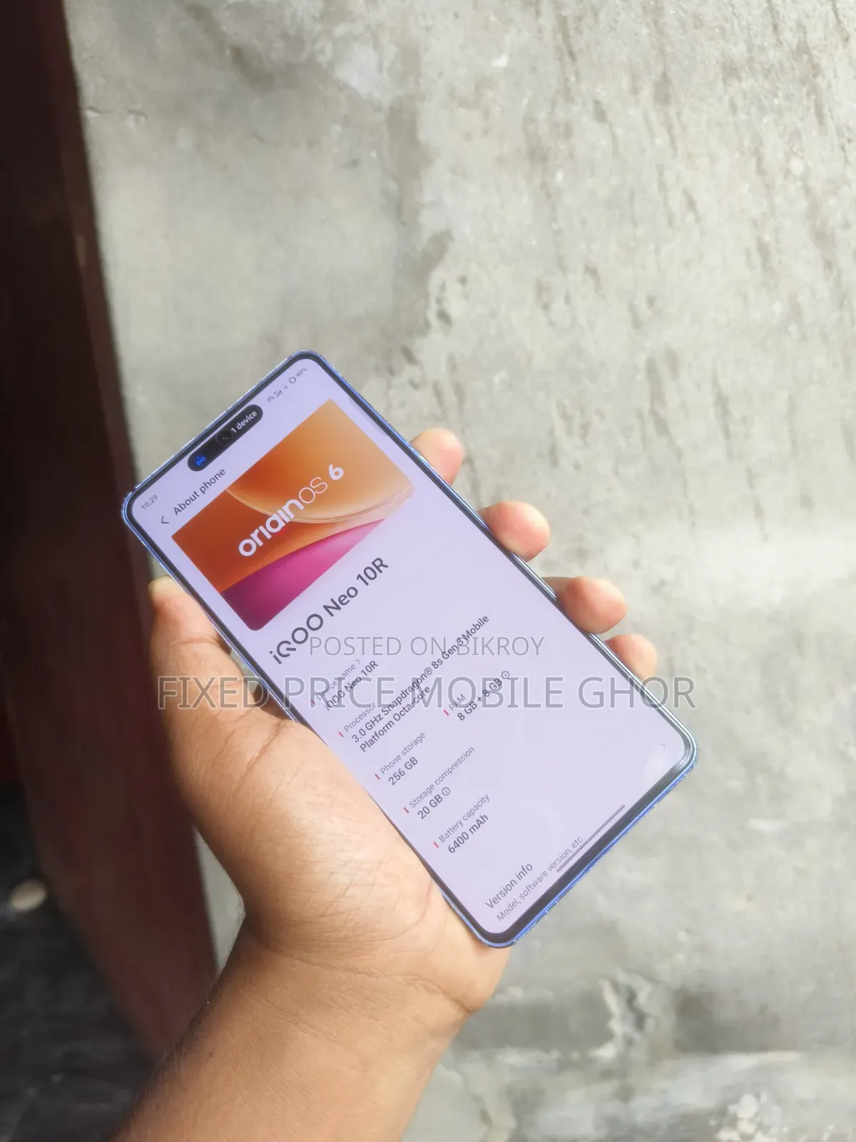 Vivo iQOO Neo 10R 256 GB Gold