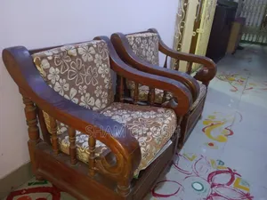 Sale of 2 Beautiful Sofa Chairs Made of Old Wood
