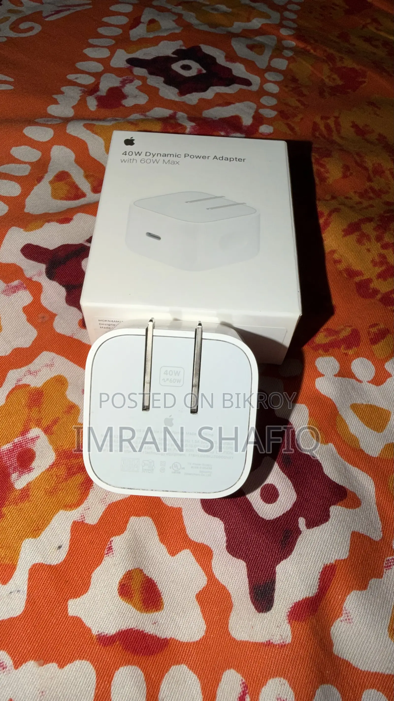 Apple 40W Dynamic Power Adapter With 60W Max