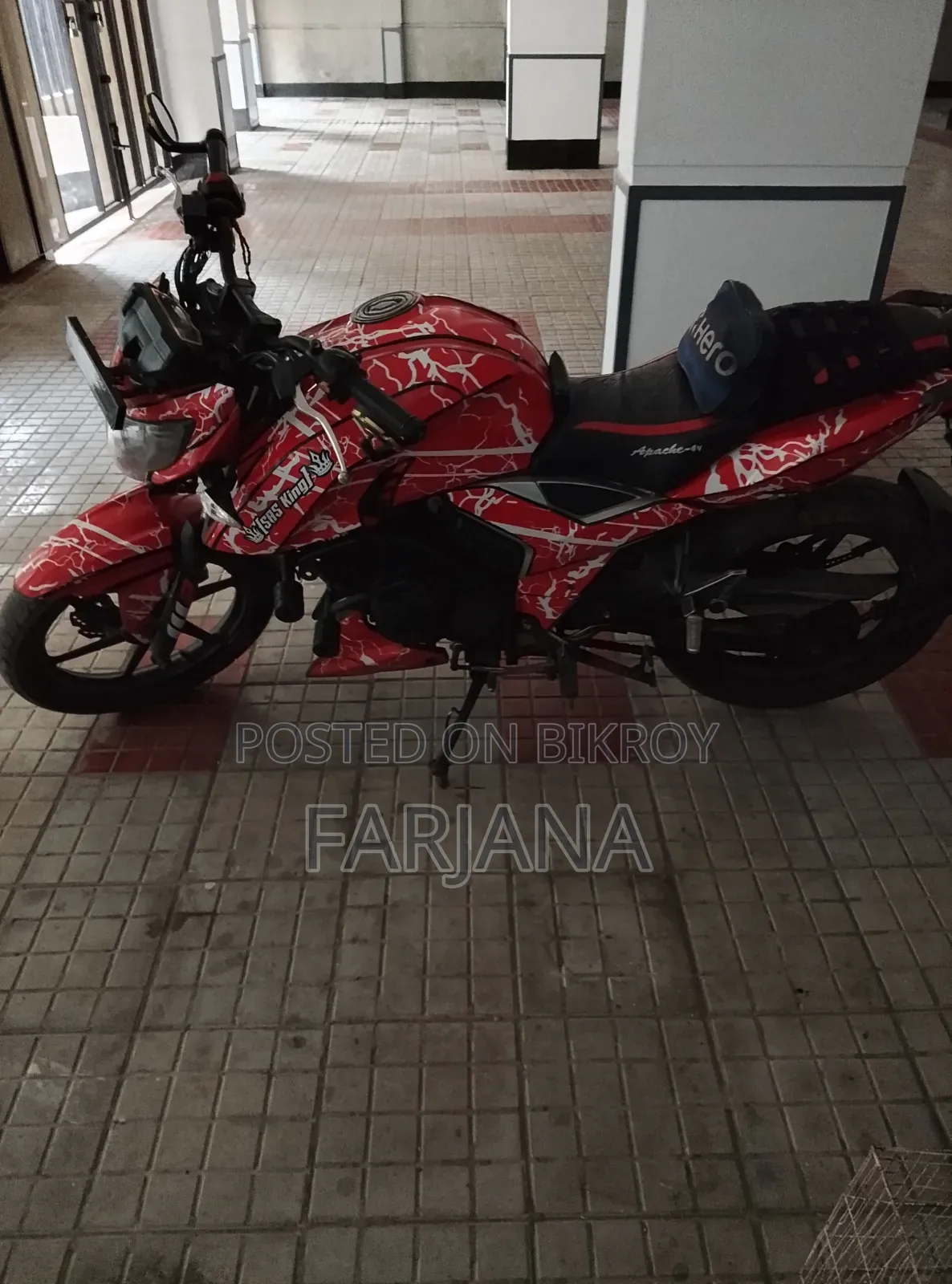 টিভিএস আপাচে ১৬০ ৪ভি ২০১৯ রেড
