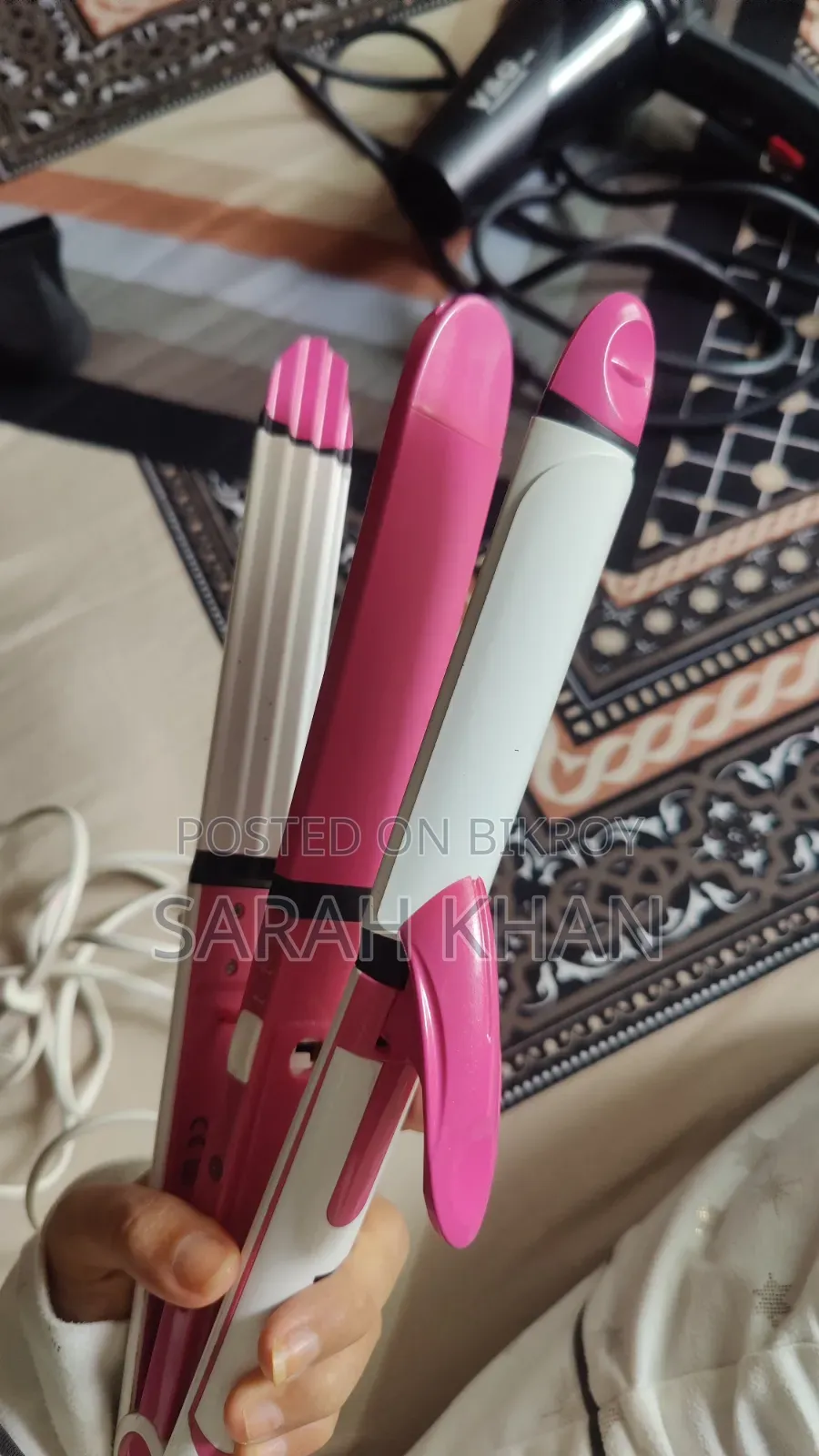 Hair Dryer and 3 in One Hair Styler (Straightener, Curler and Crimper)