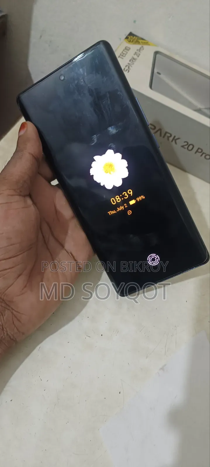 টেকনো স্পার্ক ২০ প্রো প্লাস ২৫৬ জিবি গ্রে