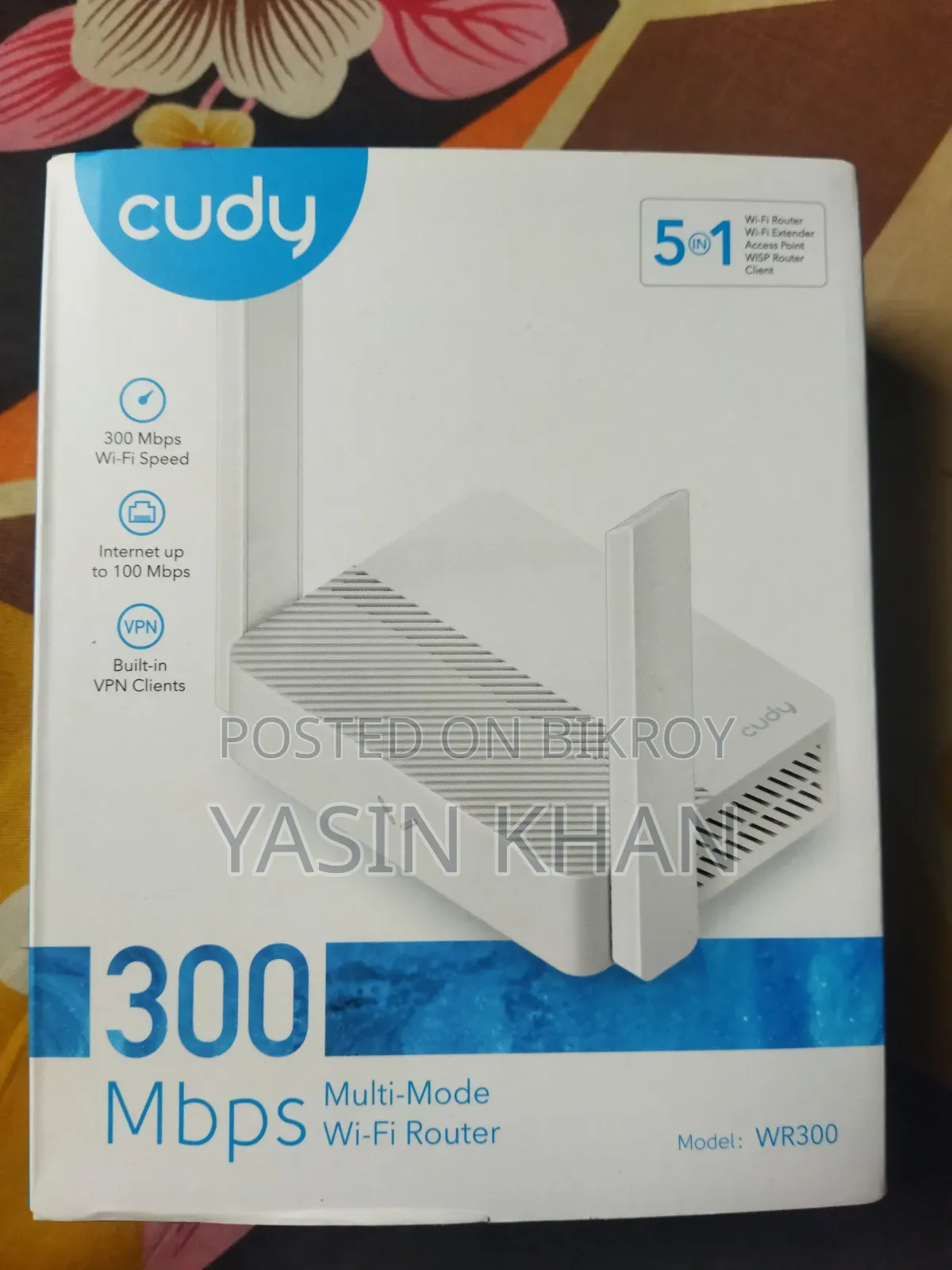 Cudy WR300 300Mbps Multi-Mode Wi-Fi Router (Whatsapp)NO