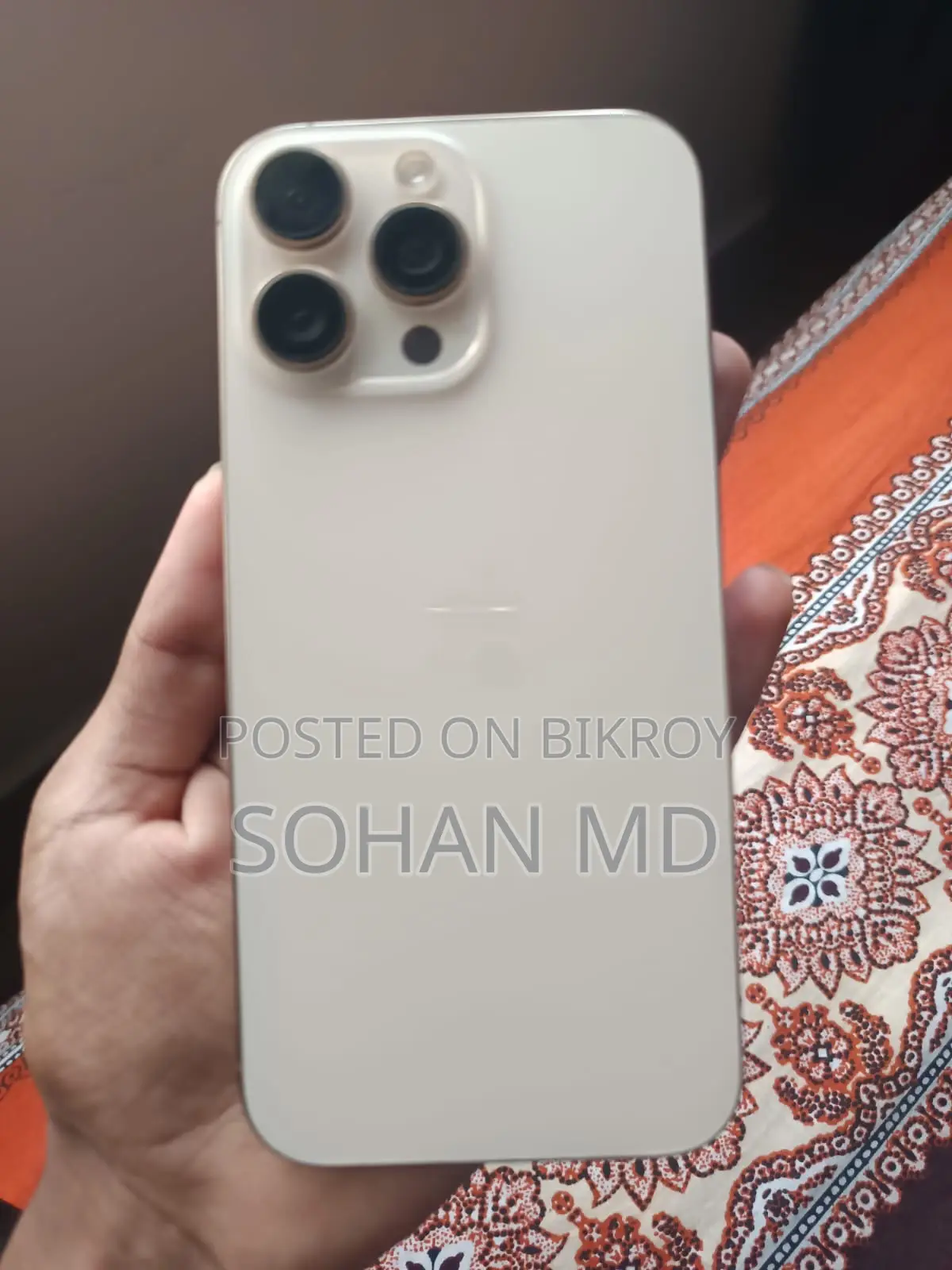 অ্যাপল আইফোন ১৬ প্রো ম্যাক্স ২৫৬ জিবি গোল্ড