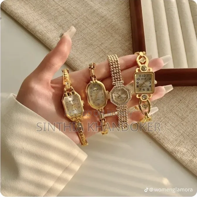 ✨Laqian Style Light Luxury Gold Watch Women's 💫🎀
