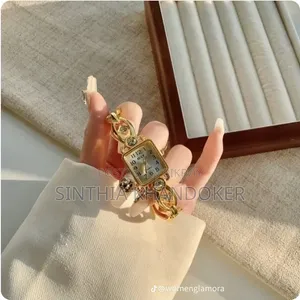 ✨Laqian Style Light Luxury Gold Watch Women's 💫🎀