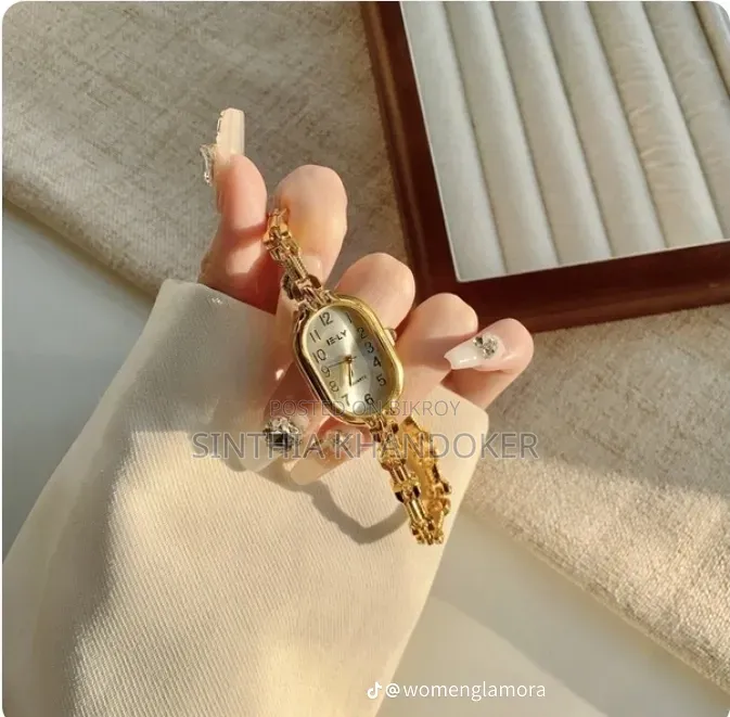 ✨Laqian Style Light Luxury Gold Watch Women's 💫🎀