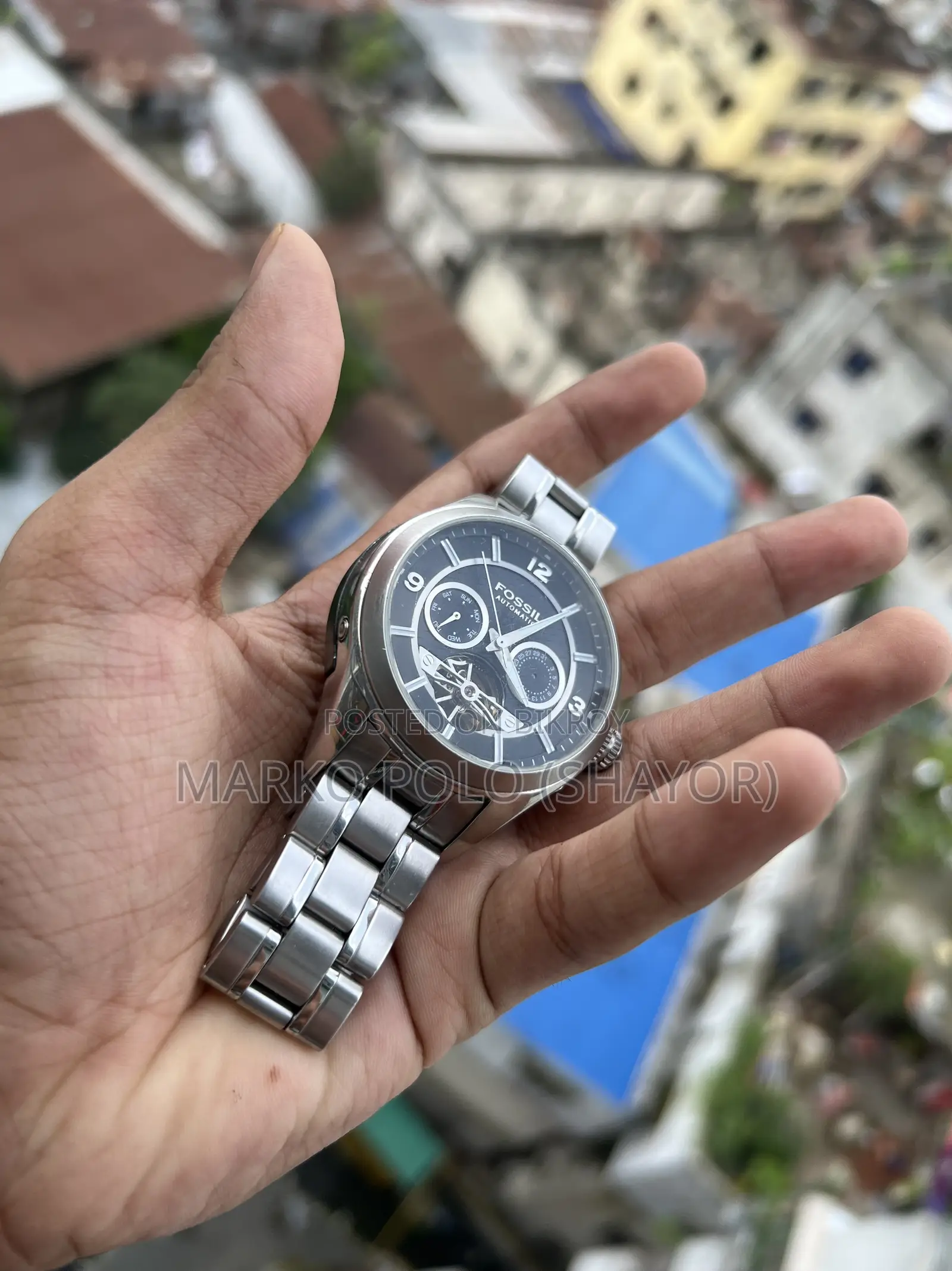 আসল ফসিল ME1045 অটোমেটিক ঘড়ি – সম্পূর্ণ সচল