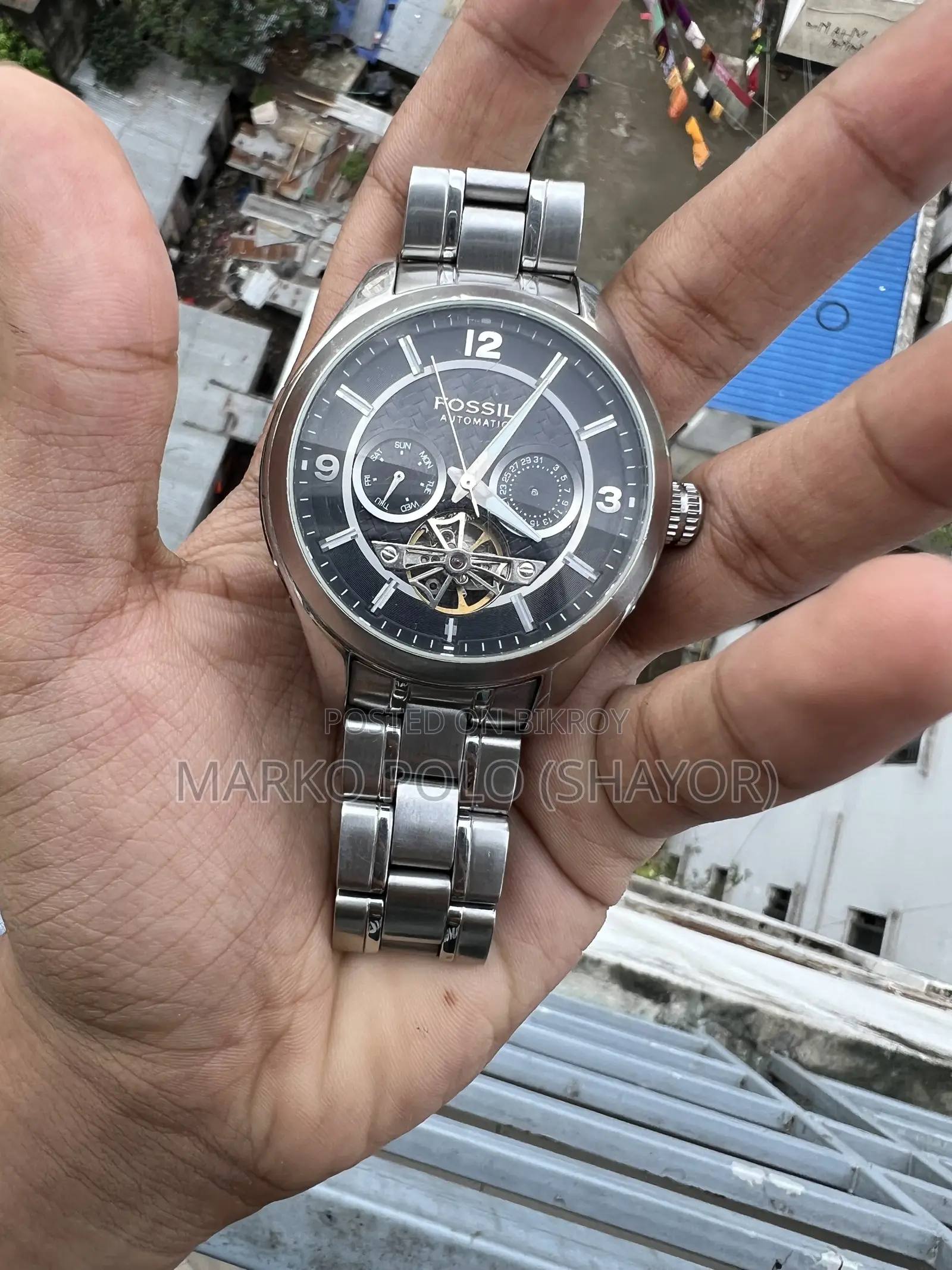 আসল ফসিল ME1045 অটোমেটিক ঘড়ি – সম্পূর্ণ সচল