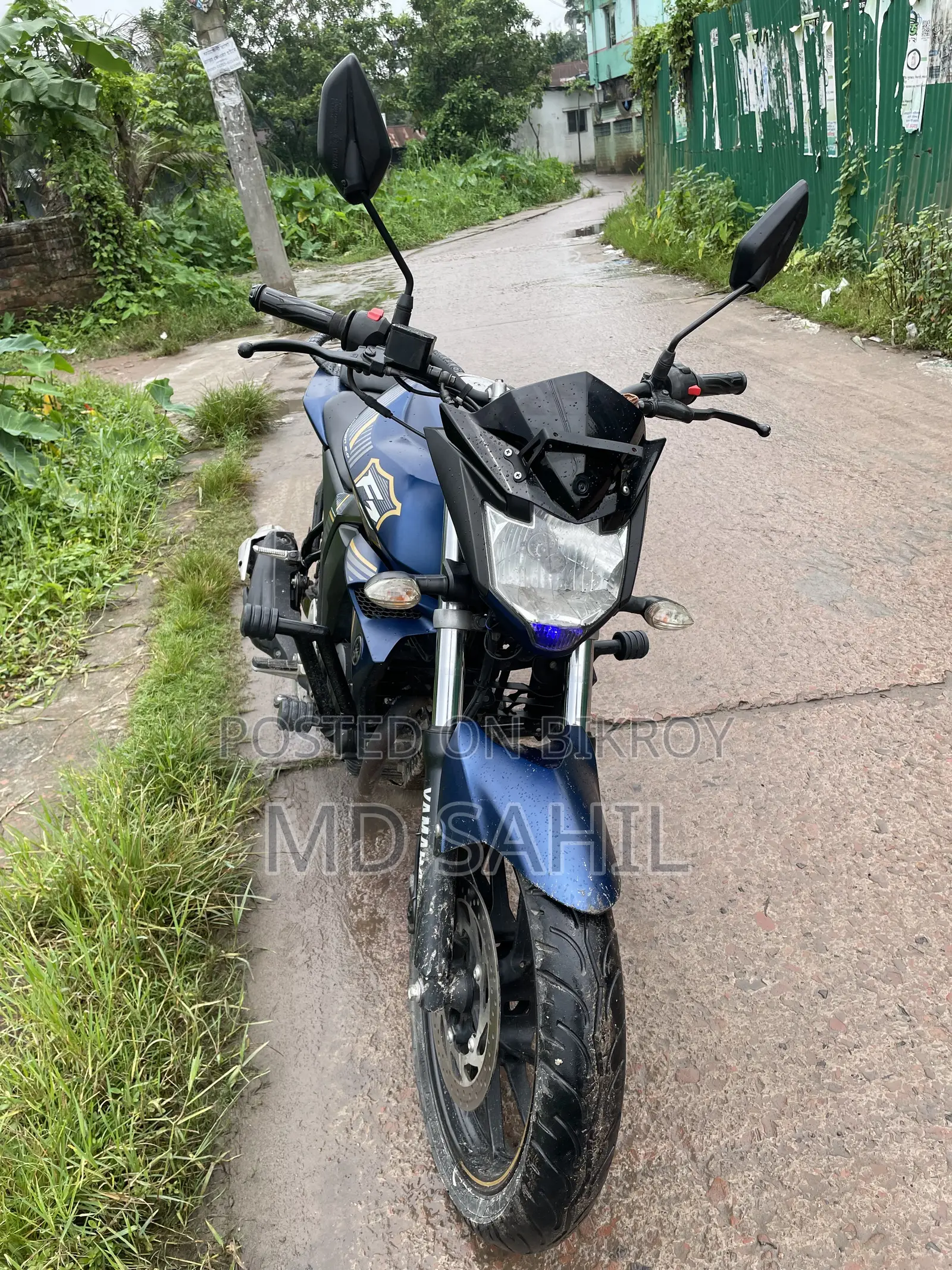 New Yamaha FZS V2 2024 Blue