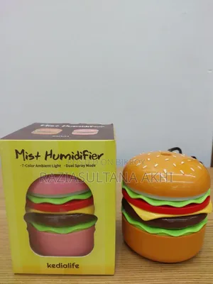 Burger Shape Mist Humidifier | USB Rechargeable