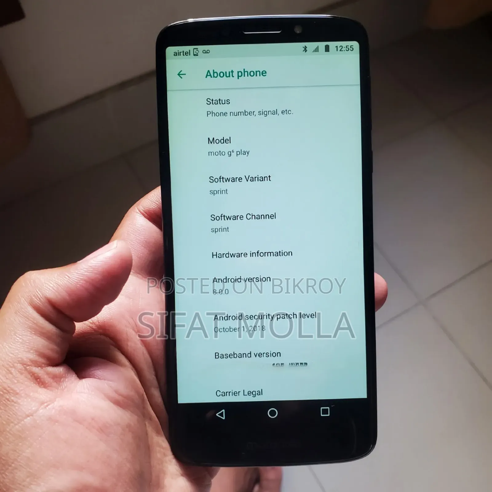 নতুন মটোরোলা মোটো জি৬ প্লে ৩২ জিবি নীল