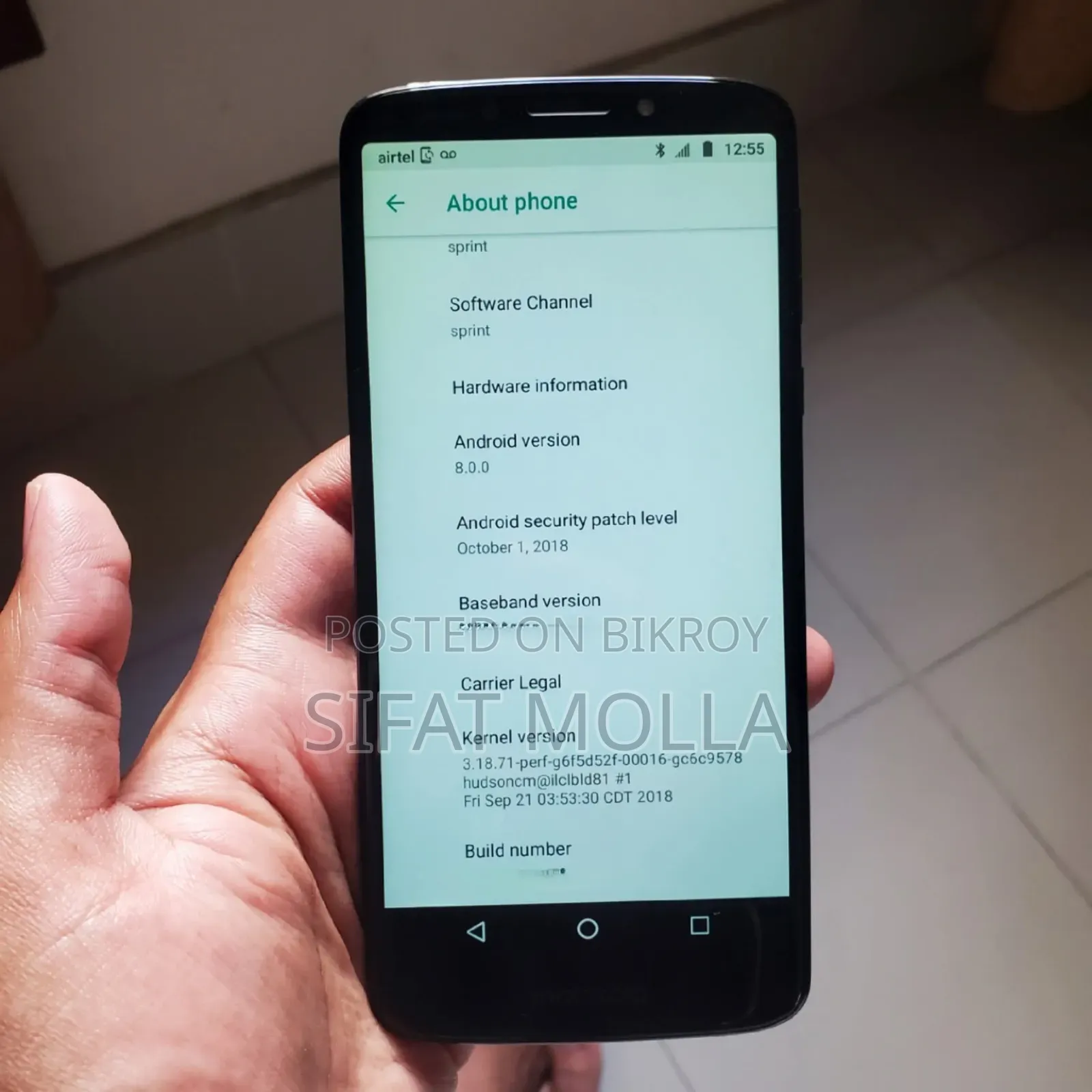 নতুন মটোরোলা মোটো জি৬ প্লে ৩২ জিবি নীল