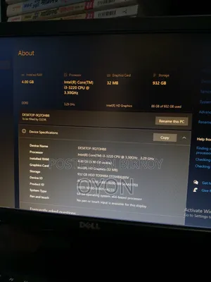 Desktop Computer 4GB Intel Core I3 HDD 1T