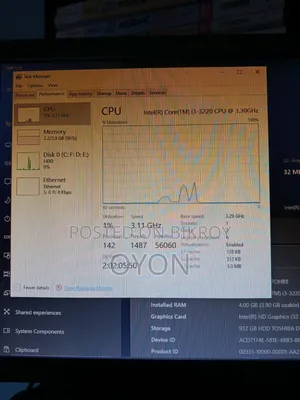 Desktop Computer 4GB Intel Core I3 HDD 1T