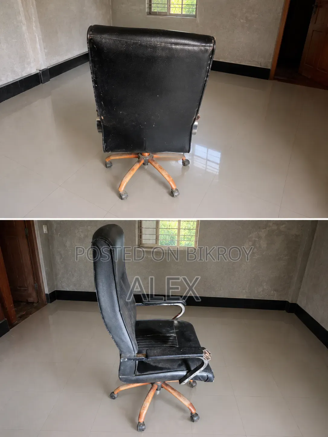 The chair is completely fresh and I am selling it because I need money.
