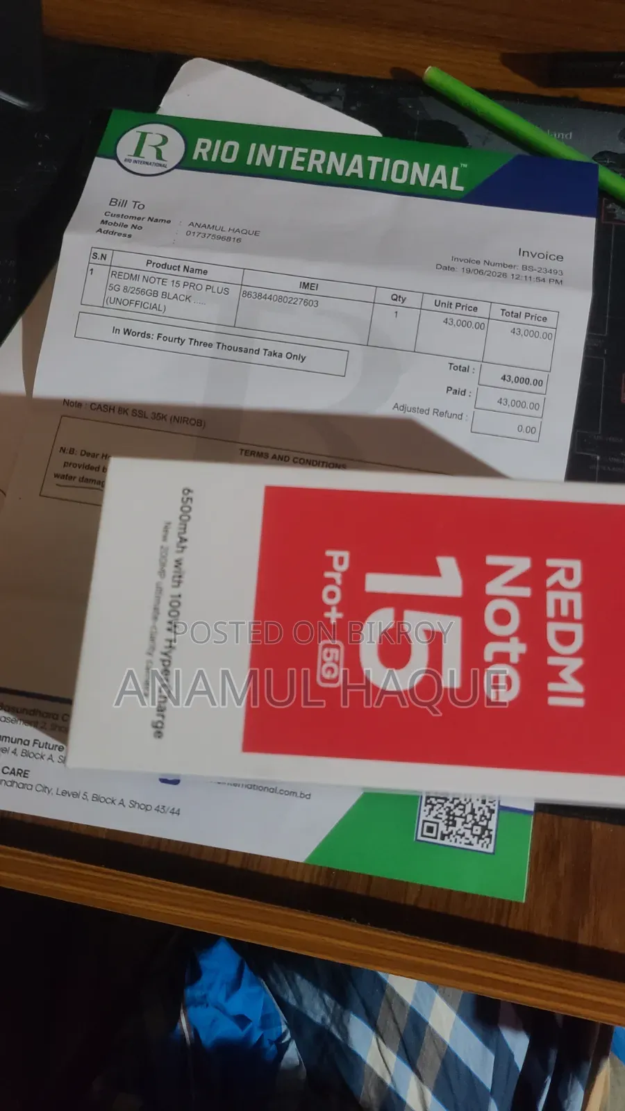 Xiaomi Redmi Note 15 Pro+ 256 GB Black