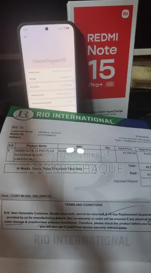 Xiaomi Redmi Note 15 Pro+ 256 GB Black