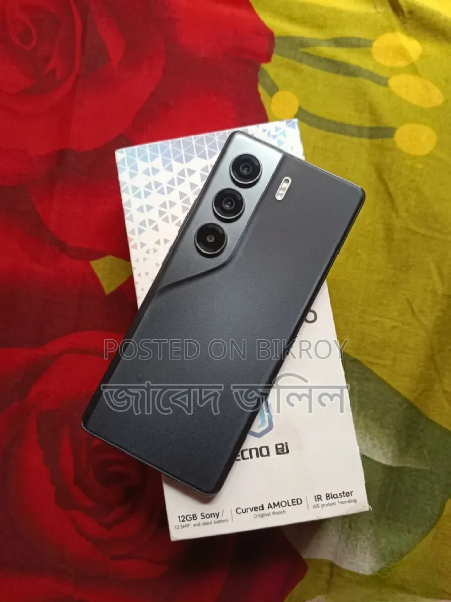 নতুন টেকনো ক্যামন ৪০ প্রো ৪জি ২৫৬ জিবি ব্ল্যাক