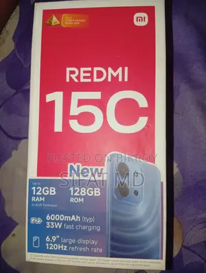 Xiaomi Redmi 15C 4G 128 GB Black