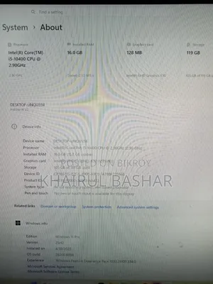Desktop Computer Gigabyte GB-BLCE-4105 16GB Intel Core i5 SSD 128GB