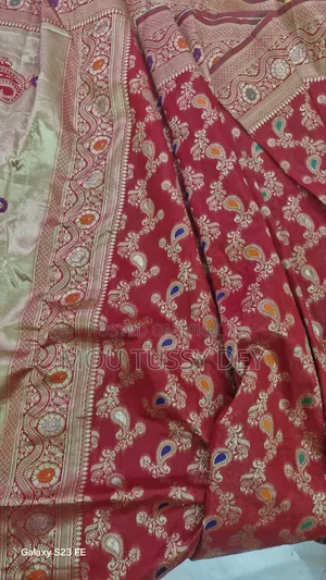 কাটান শাড়ি (লাল খয়েরি)