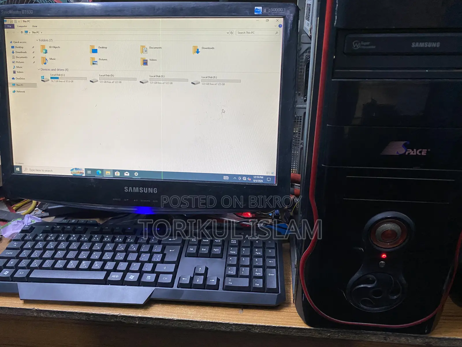 Desktop Computer 4GB Intel Core I5 HDD 500GB