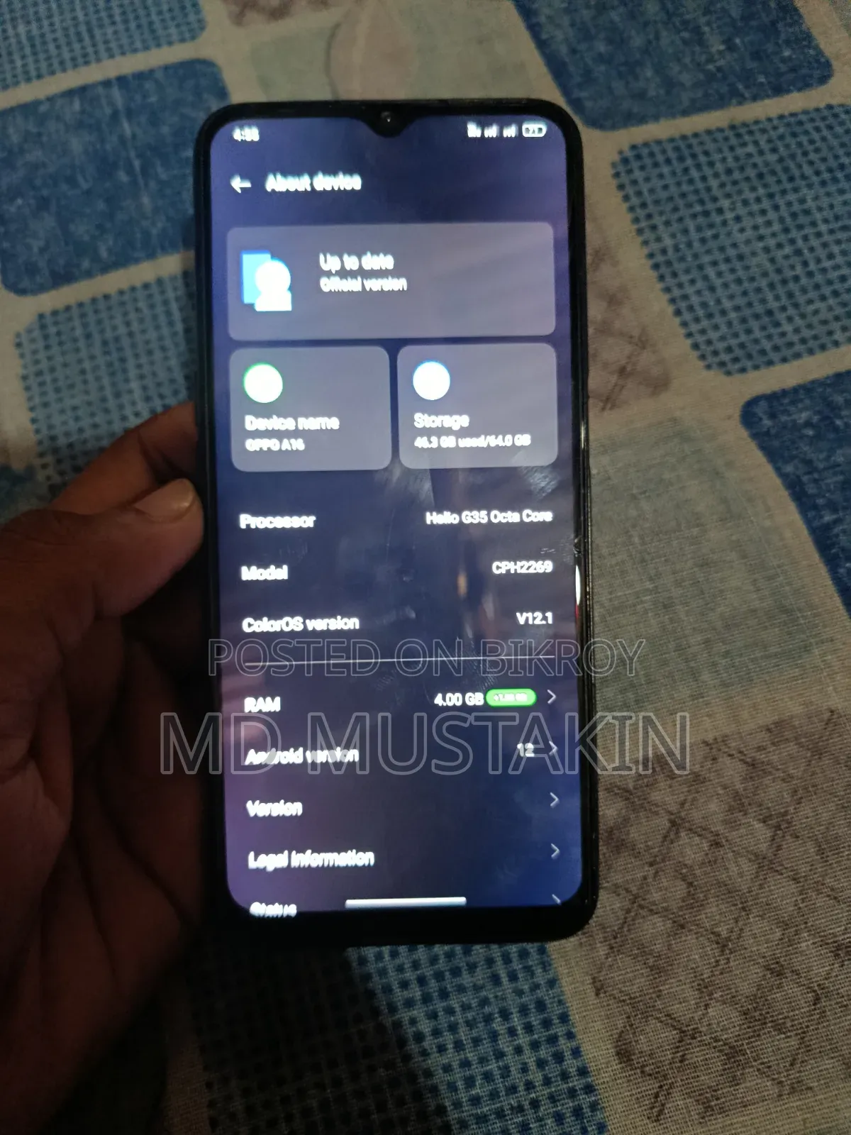 Oppo A16 64 GB Black