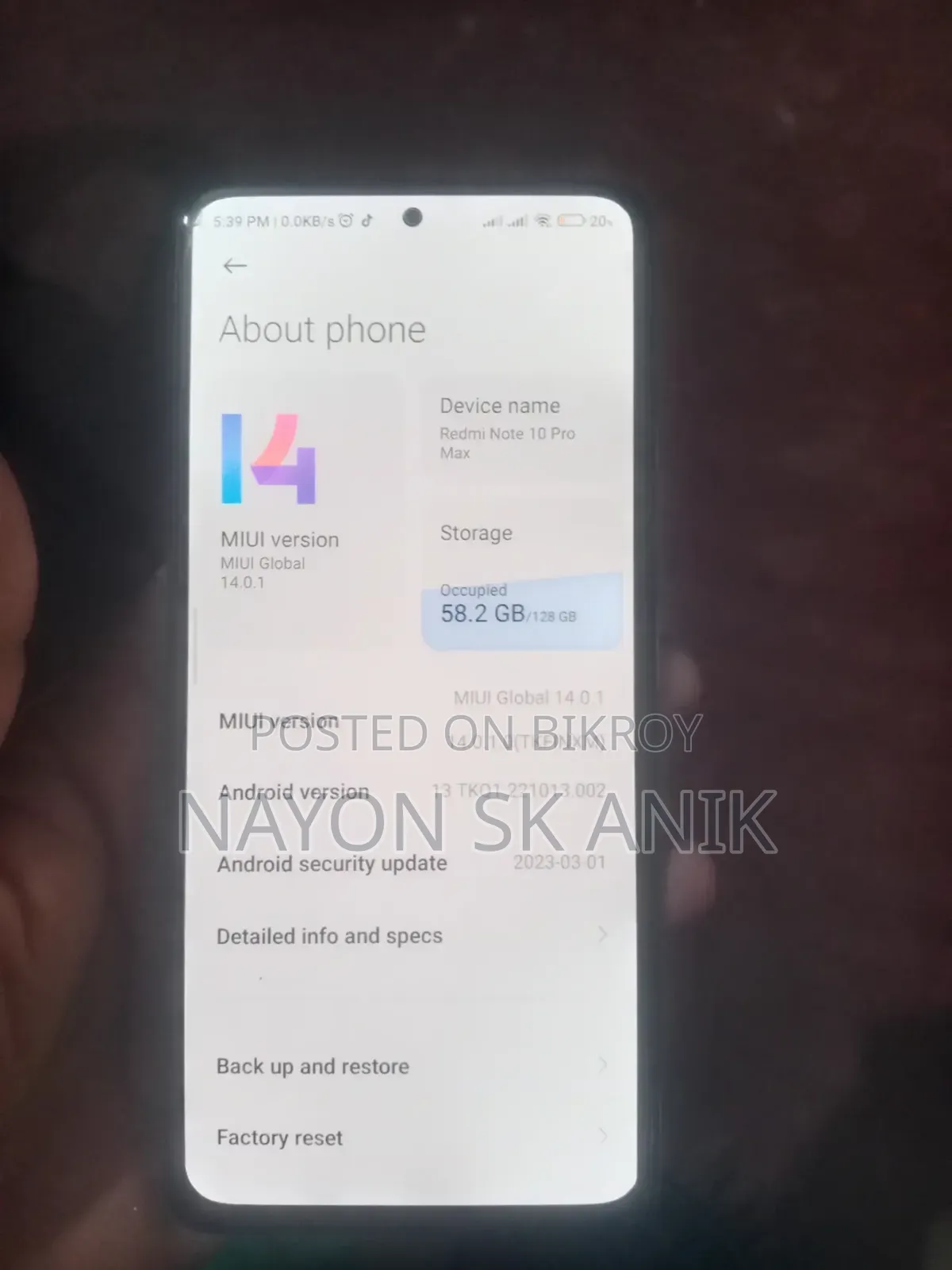 Xiaomi Redmi Note 10 Pro Max 128 GB Purple