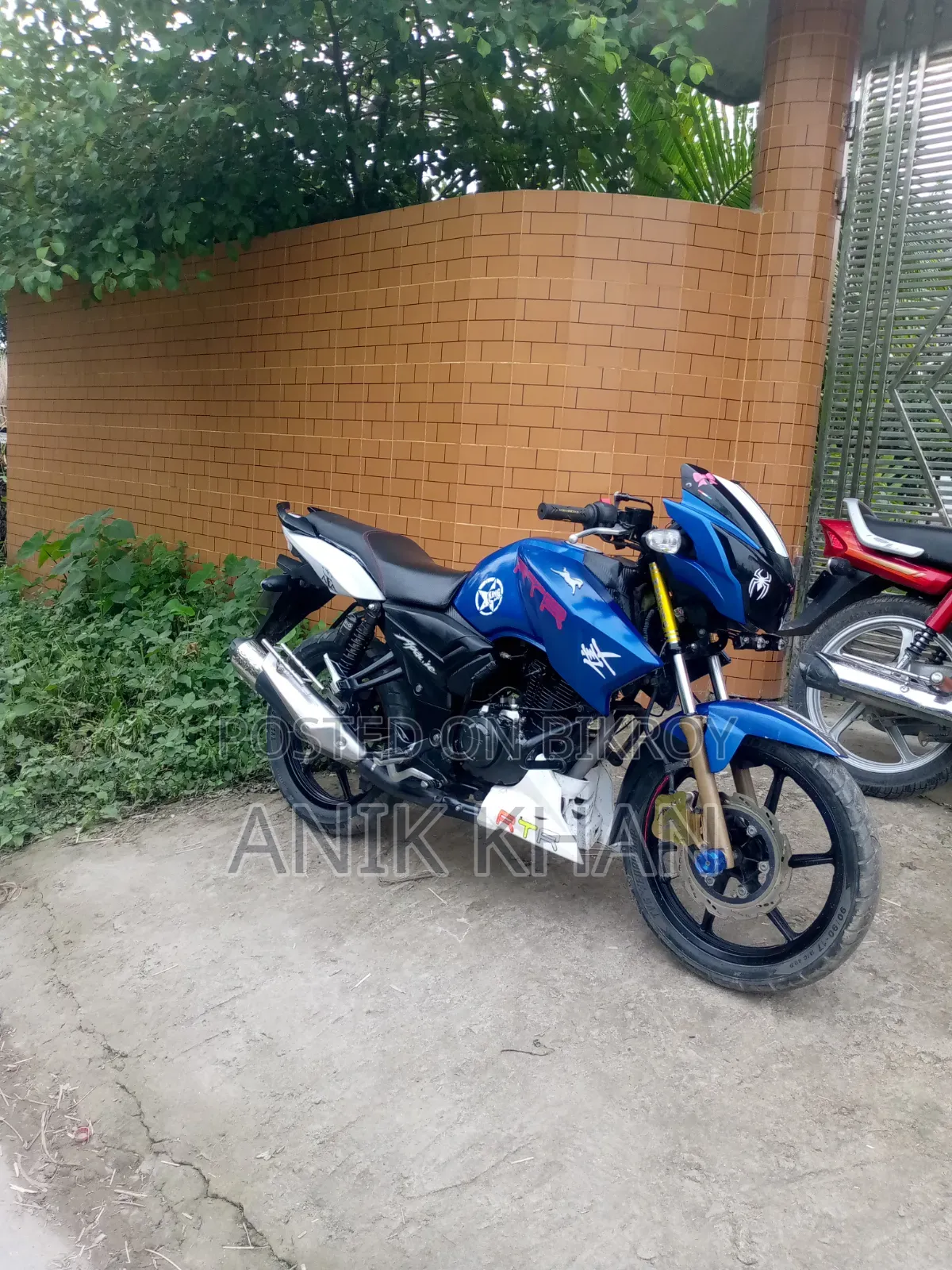 New TVS Apache RTR 160 2v Refresh X-Connect 2021 Blue