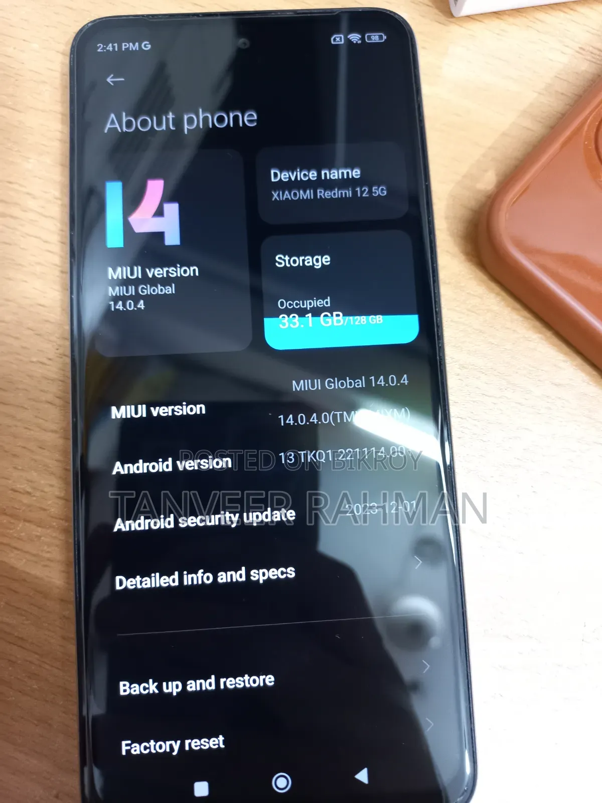 Xiaomi Redmi 12 5G 128 GB Gray