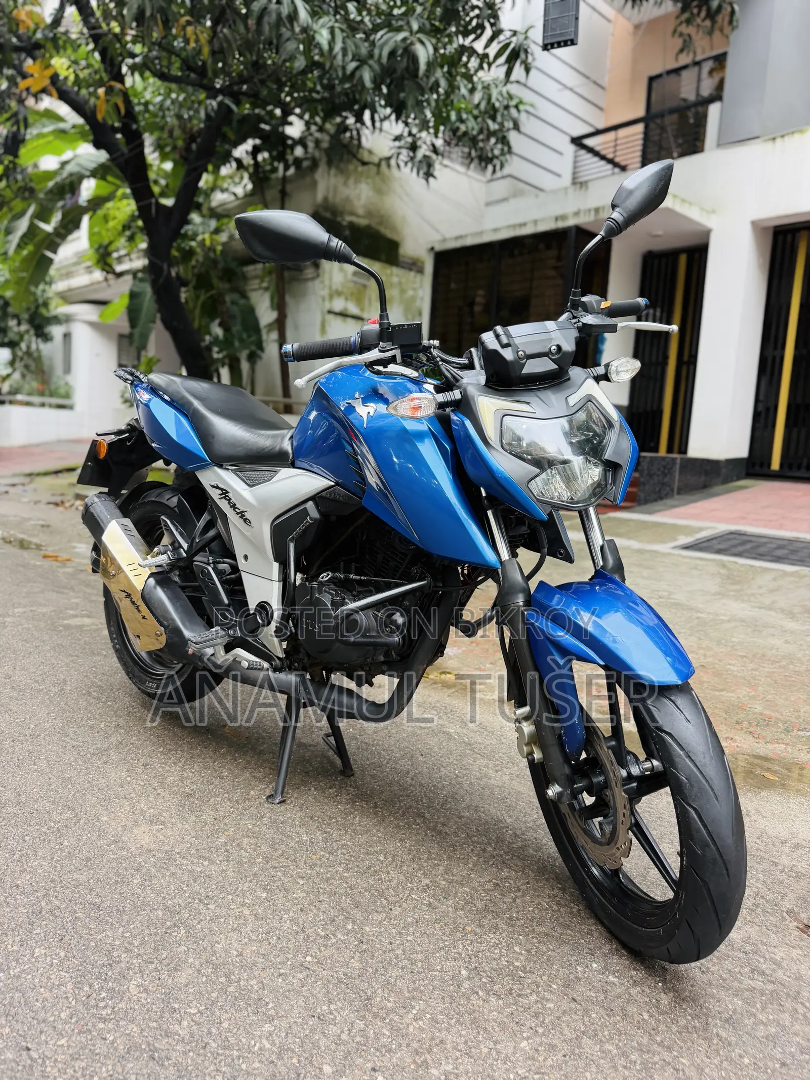 টিভিএস আপাচি আরটিআর ১৬০ ৪ভি ২০২২ নীল