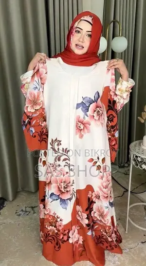 দুবাই জাফরান আবায়া বোরকা(হিজাবসহ)