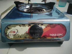 Gold Star Branded Single Burner Stainless Steel Gas Stove.