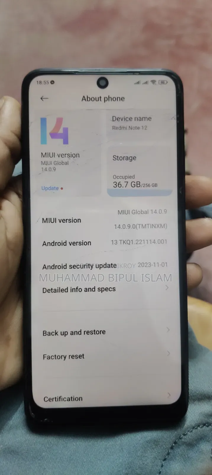 Xiaomi Redmi Note 12 256 GB Blue