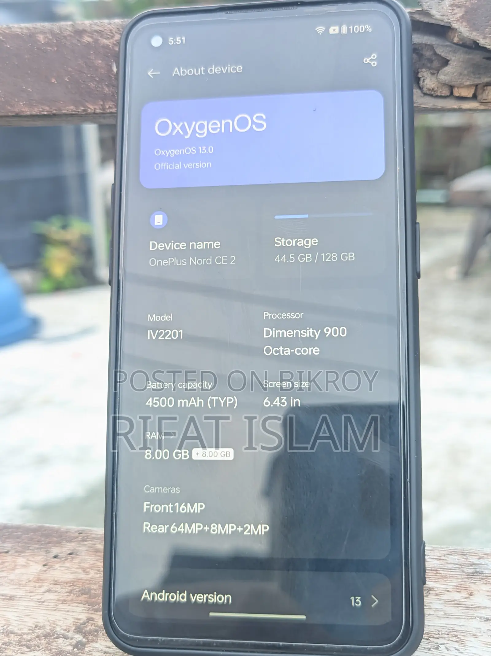 OnePlus Nord CE 2 5G 128 GB Gray