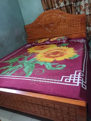 Teak Wood Bed and Wardrobe for Sale. Call for Details.