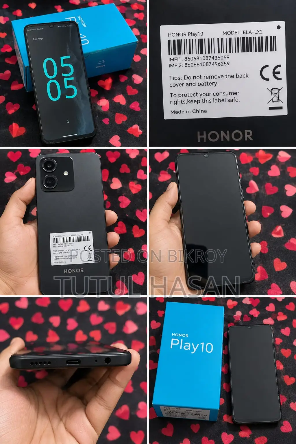 New Honor Play10 128 GB Black