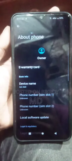 Itel A60 32 GB Blue