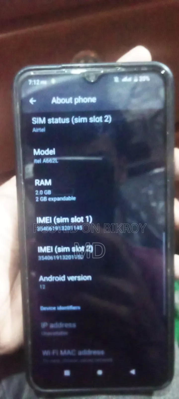 Itel A60 32 GB Blue