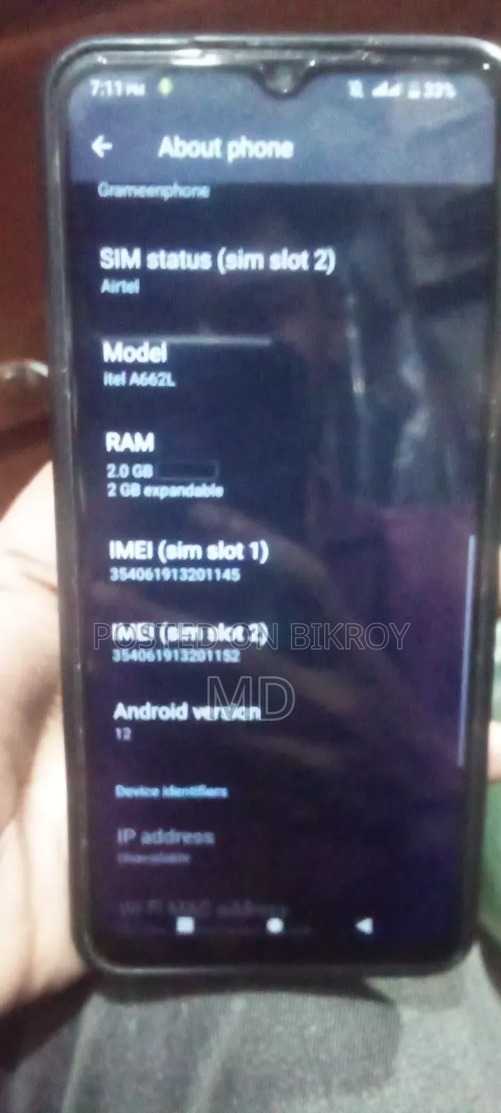 Itel A60 32 GB Blue