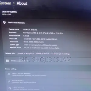 Desktop Computer Gigabyte 8GB Intel Core I5 SSD 256GB