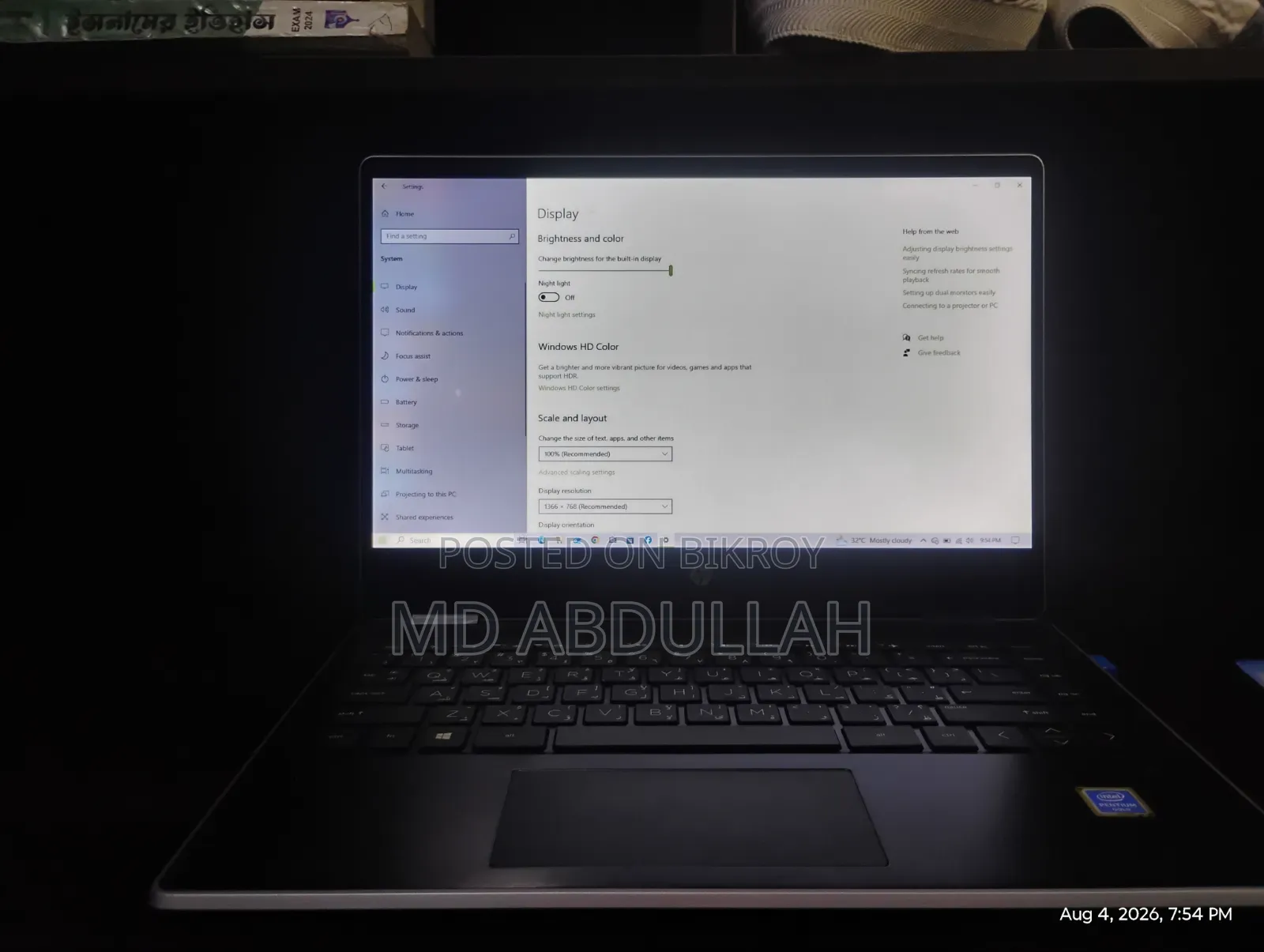 Laptop HP Pavilion x360 14 4GB Intel Pentium HDD 128GB