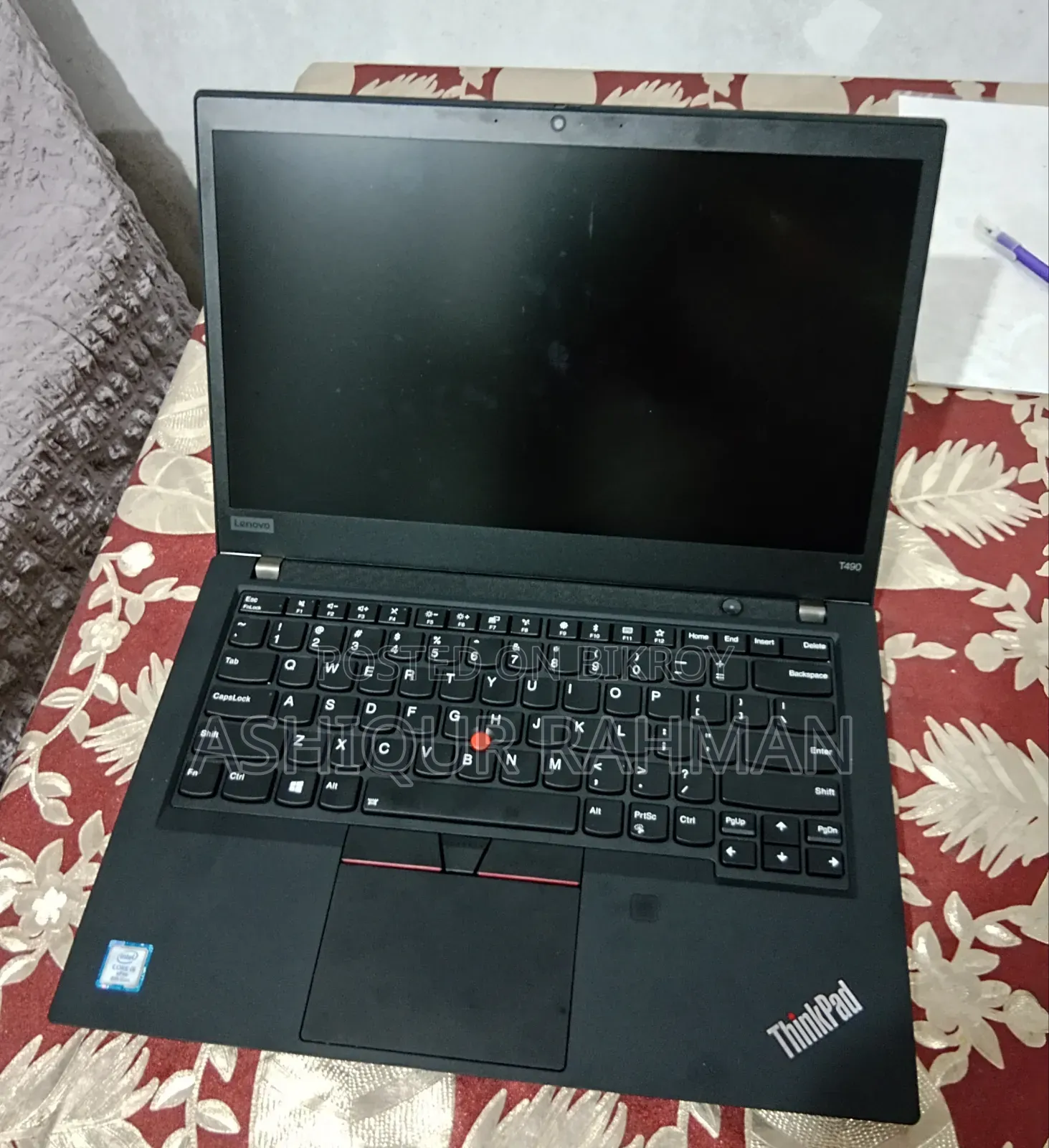 Laptop Lenovo ThinkPad T490s 8GB Intel Core I5 Solid State Drive 256GB